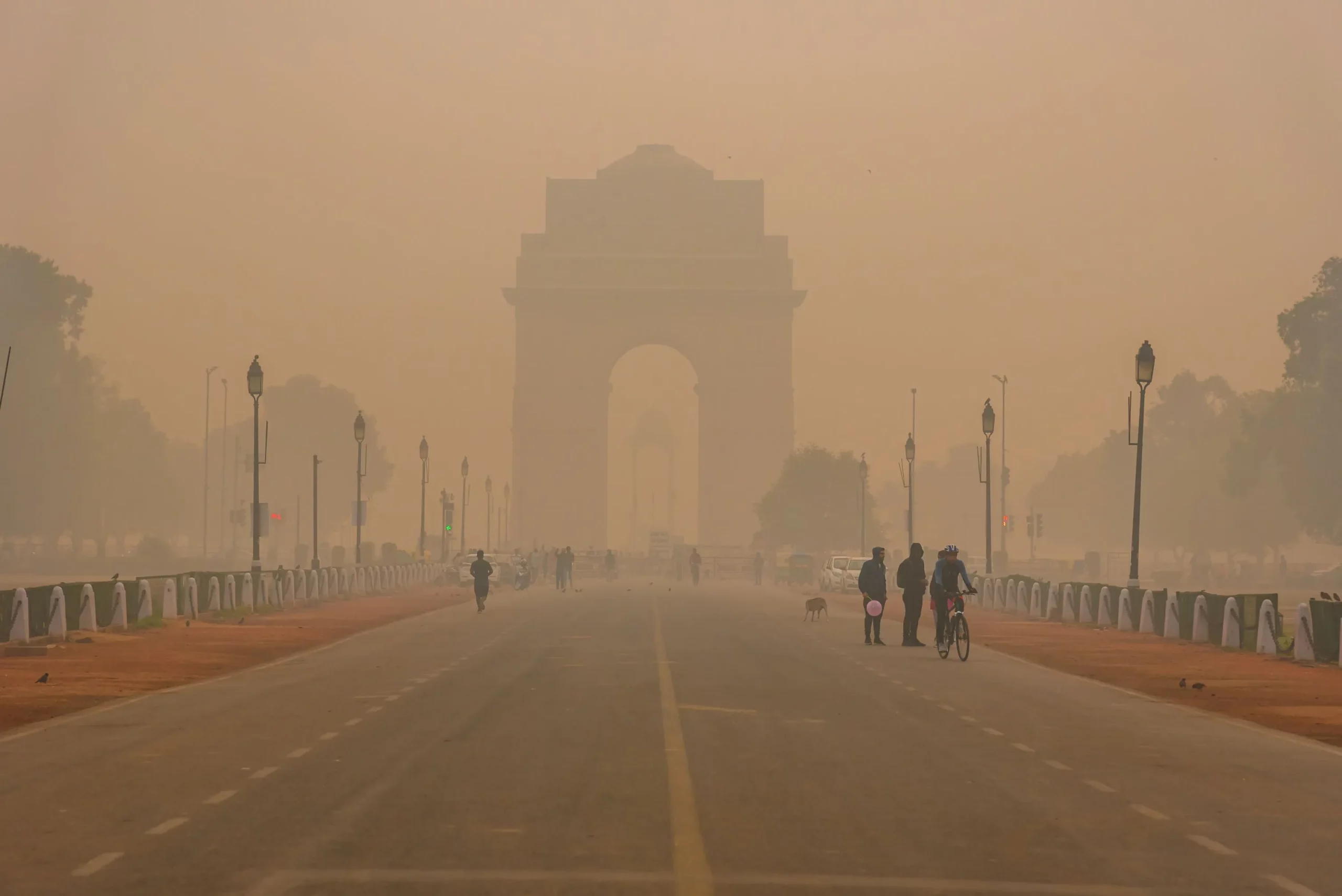 Describe a place you visited where the air was polluted 